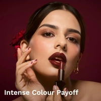 Pilgrim Matte Bullet Lipstick (Cinnamon Lust 33)|Warm Cinnamon Shade |Velvety Matte Finish | Transferproof, Smudgeproof & Long-Lasting for All-Day Wear