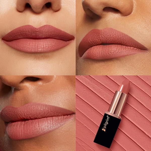 Pilgrim Matte Bullet Lipstick (Coral Envy 01)|Vibrant Coral Shade, Velvety Matte Finish | Transferproof  Smudgeproof, Long-Lasting & Comfortable for All-Day Wear