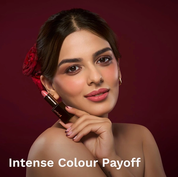 Pilgrim Matte Bullet Lipstick (Pink Passion 11)| Bold Pink, Long-Lasting Matte Finish | Hydrating with Squalane | SPF 30 Protection | Smudge-Resistant & Vegan
