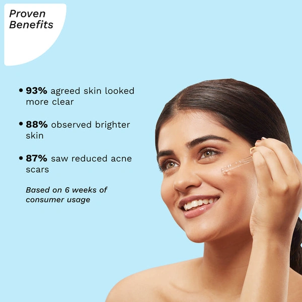 Pilgrim Niacinamide & Alpha Arbutin Skin Clarifying Serum, 30ml | Reduces Dark Spots, Brightens Skin, and Improves Texture for a Smooth, Even Complexion.