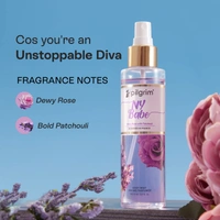 Pilgrim NY Babe Body Mist - 150 ml | With Dewy Rose & Bold Patchouli | Long-Lasting |  Body Mist for Women | Romance perfume for women  | Elegant fragrance | Designed in France