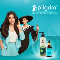 Pilgrim Patua Hyaluronic Acid Smoothening Hair Serum -100ml | For Dry & Frizzy Hair | Hydrates & Detangles |  Lightweight, Non-Greasy Formula | Smooth & Silky Hair | Shine-Enhancing Hair Serum | for All Hair Types