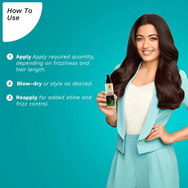 Pilgrim Patua Hyaluronic Acid Smoothening Hair Serum -100ml | For Dry & Frizzy Hair | Hydrates & Detangles |  Lightweight, Non-Greasy Formula | Smooth & Silky Hair | Shine-Enhancing Hair Serum | for All Hair Types