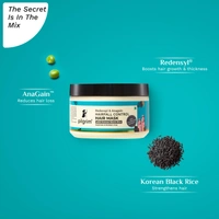 Pilgrim Redensyl & Anagain Hair Fall Control Hair Mask 200g | Reduces Hair Fall, Nourishes Hair Roots, Strengthens Strands, and Promotes Healthier Hair Growth.