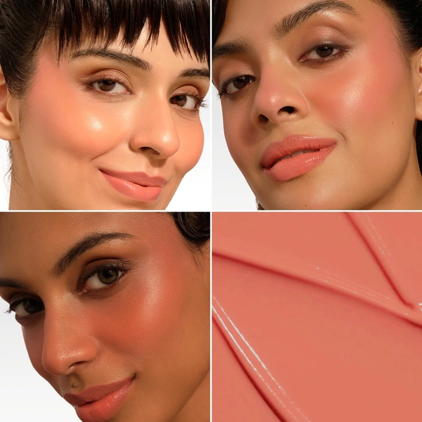 Pilgrim Rosy Delight Liquid Serum Blush French Croissant - 03 | Dewy Radiant Finish | Highly Pigmented Lightweight Serum Formula | Long Lasting Buildable Smooth BlendFrench Grape Seed Oil Infused