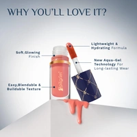 Pilgrim Rosy Delight Liquid Serum Blush Raspberry Cr�pe - 01 | Dewy Radiant Finish | Highly Pigmented Lightweight Serum Formula | Long Lasting Buildable Smooth BlendFrench Grape Seed Oil Infused