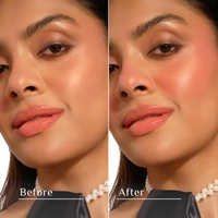 Pilgrim Rosy Delight Liquid Serum Blush Strawberry Mouss�-05 | Dewy Radiant Finish | Highly Pigmented Lightweight Serum Formula | Long Lasting Buildable Smooth BlendFrench Grape Seed Oil Infused