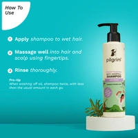 Pilgrim Spanish Rosemary & Biotin Anti Hairfall Shampoo - 200ml | for Reducing Hair Loss & Breakage | Promotes Growth | Upto 95% Stronger Hairs | Sulfate-Free | Hair Strengthening Treatment | For All Hair Types