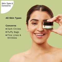 Pilgrim Spanish Squalane Under Eye Cream  - 30g | With Phyto-Retinol & Caffeine | Under eye Cream for Wrinkles & Puffy Eyes | Lightweight | Reduces Dark Circles | Hydrating & Nourishing |  For All skin types