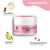 Pilgrim Squalane Bubblegum Lip Sleeping Mask - 8g | With Shea Butter & Pomegranate | Hydrates | Plumps & Lighten |  for Soft & Smooth Lips | Nourishing Lips | Sulfate-Free