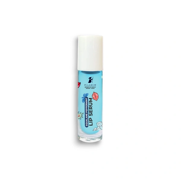 Pilgrim Squalane Peppermint Roll On Lip Serum -6ml | With Shea Butter & Pomegranate | Hydrating Lip serum for Dark Lips | Hydrate & Revitalize Lips | Nourish, Soften & Refresh Your Lips | Daily lip serum