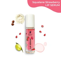 Pilgrim Squalane Strawberry Roll-On Lip Serum - 6ml | With Shea Butter & Pomegranate Extract  | Moisturize & Protect Lips |  Soft, Smooth & Nourished Lips | For Plump & Soft Lips | Lip Balm with Natural Ingredients