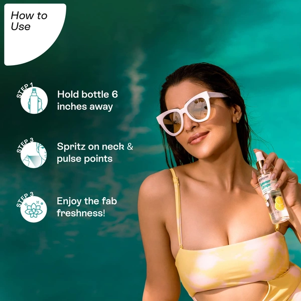 Pilgrim Summer Escape Body Mist - 150 ml  | With White Lily & Yuzu Lemon | Long-Lasting Scent |  Romance perfume for women | Body Mist for Women | Designed in France