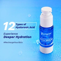 Pilgrim Swiss Aqua Rush 12 HA Serum - 30ml | Deep Hydration | Hyaluronic Acid & Copper Tripeptide | Lightweight & Fast-Absorbing | Deep & Long-Lasting Hydration | For All Skin Types