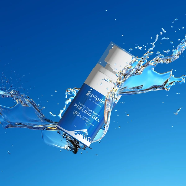 Pilgrim Swiss Aqua Rush Peeling Gel  30g | With Pentavitin & 85% Activated Hydrogen Water | Deep Hydration | Smooth & Soft Skin | Brightening Exfoliating Gel | Fresh & Radiant Skin |  Suitable for Sensitive Skin Types