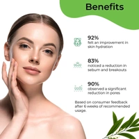 Pilgrim Tea Tree Light Non-Oily Moisturizer, 80.0 gm | 2.8 oz. | Hydrates, Fights Blemishes | Fights Acne