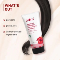 Plum All Hair Hibiscus & Ceramides Conditioner 175gm | Nourishing & Strengthening Conditioner with Shea Butter | Smoothens Hair, Prevents Split Ends | 100% Vegan & Cruelty-Free