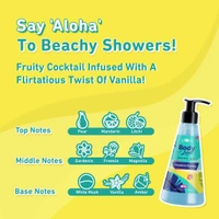 Plum Body Lovin Hawaiian Rumba Shower Gel 240ml | Refreshing Tropical Fragrance | Sulphate-Free &  Gentle Cleanser | Hydrates Skin & Vegan, Daily Use Body Wash