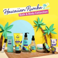 Plum Body Lovin Hawaiian Rumba Shower Gel 240ml | Refreshing Tropical Fragrance | Sulphate-Free &  Gentle Cleanser | Hydrates Skin & Vegan, Daily Use Body Wash