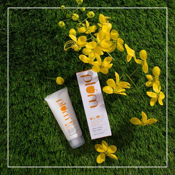 Plum Chamomile & White Tea Sheer Matte Day Cream SPF50 PA+++ 60ml | Lightweight Daily Moisturizer | Broad Spectrum UVA/UVB Protection | Vegan, Cruelty-Free, Normal to Combination Skin