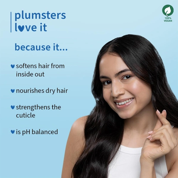 Plum Coconut Milk & Peptides Strength & Shine Shampoo 250ml | 22X Smoother Hair | Smoothening & Strengthening with Coconut Milk & Pea Peptide | Paraben-Free & Vegan