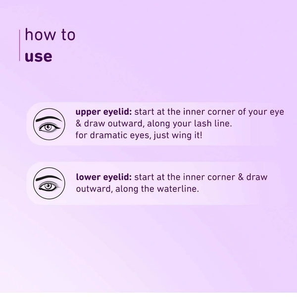 Plum Eye-Swear-By Kajal 0.35g Combo Pack Deep Black pack of 2 | Creamy Smooth, Waterproof & Smudge-Proof | 12hr Long-Lasting Twist-Up Kajal Pencil | Enriched with Vitamin E | 100% Vegan & Cruelty-Free