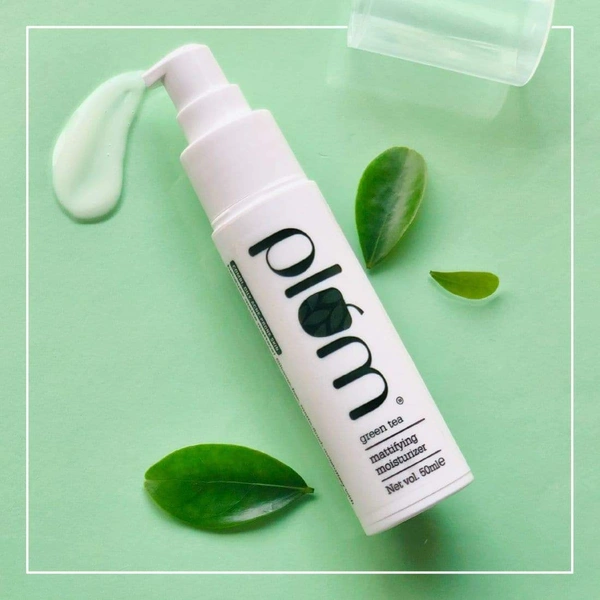 Plum Green Tea Mattifying Moisturizer 50ml | Oil-Free Daily Face Cream for Oily, Acne-Prone & Combination Skin | Lightweight Hydration, Non-Greasy, Vegan & Paraben-Free