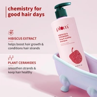 Plum Hibiscus & Ceramides Long & Healthy Shampoo 250ml | Hydrating & Conditioning Shampoo | Prevents Split Ends | With Hibiscus Extracts & Ceramides | 100% Vegan & Paraben-Free