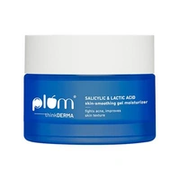 Plum Salicylic & Lactic Acid Gel Face Moisturizer 50gm | Skin-Smoothing Lightweight Gel | Oil-Free Hydration | Fights Active Acne, Clears Pores & Improves Skin Texture