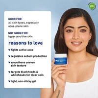 Plum Salicylic & Lactic Acid Gel Face Moisturizer 50gm | Skin-Smoothing Lightweight Gel | Oil-Free Hydration | Fights Active Acne, Clears Pores & Improves Skin Texture