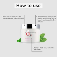 O3+ Professional O3+ D-TAN Pack | For Tan Removal & Brighten Skin | Glowing Complexion | Infused with Mint and Eucalyptus Oil | Sun Damage Protection |Deep Nourishment | 300g