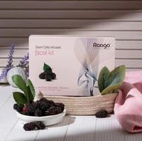 Raaga Professional Stem Cells Infused Mulerry 6 Step Facial Kit - 61g | With Mulberry and Alp Rose Stem Cells | Reduces Dark Spots | Rejuvenating facial | Anti-Aging Facial Kit | Deep Hydrating | for All Skin Types
