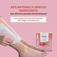 Raaga Professional Strawberry Liposoluble Wax 800ml | Hair Removal Wax for All Skin Types | Smooth & Gentle Body Wax | Salon Quality with Long-Lasting Results