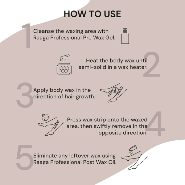 Raaga Professional White Chocolate Liposoluble Wax 800ml | Smooth Hair Removal for All Skin Types | Salon Quality Body Wax | Gentle, Moisturizing & Long-Lasting Results