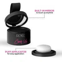 Renee RENEE Cover-Up Hair Powder ( Black ) 4g | Helps Cover Grey Roots & Patches | Highly Pigmented | Matte Finish | Invisible Flawless Finish | Instant Coverage | Long-Lasting