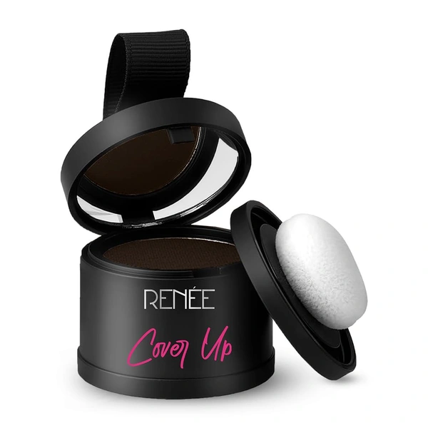 Renee RENEE Cover-Up Hair Powder ( Brown ) 4g | Helps Cover Grey Roots & Patches | Highly Pigmented | Matte Finish | Invisible Flawless Finish | Instant Coverage | Long-Lasting