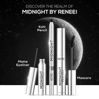 Renee Midnight Mascara  8ml | Volumizing & Lengthening Mascara | Intense Black Lash Definition | Bold, Long-Lasting Lashes | Smudge-Proof Mascara | Darkest Black | Clump-Free | Infused with Vitamin E | Suitable for All Eye Shapes |