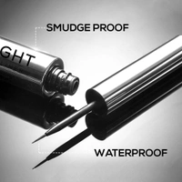 Renee Midnight Matte Eyeliner 2.5ml | Darkest Black | Smudge-Proof & Waterproof | Long Lasting | Smooth & One-Swipe-Application | Intense Black Pigment | Enriched with Chamomile, Aloe Vera & Vitamin E
