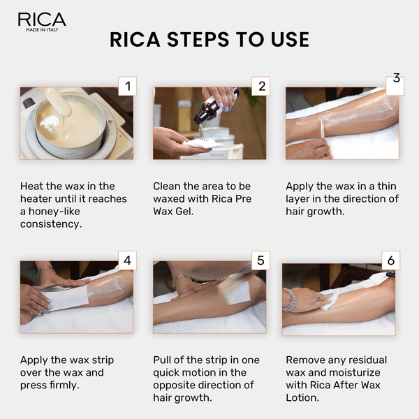 Rica Green Apple Liposoluble Wax | Gentle Hair Removal with Antioxidant-Rich Formula | Superior Tan Removal | Easy To Use | Soothing & Hydrating Skin | 800ml