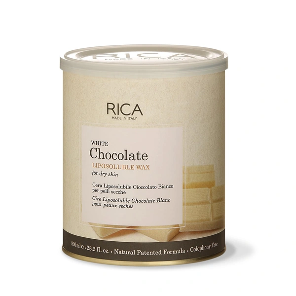 Rica White Chocolate Liposoluble Wax | Gentle, Moisturizing Hair Removal | Less Painful Application | Redness Free Hair Removal | For Dry Skin | 800g
