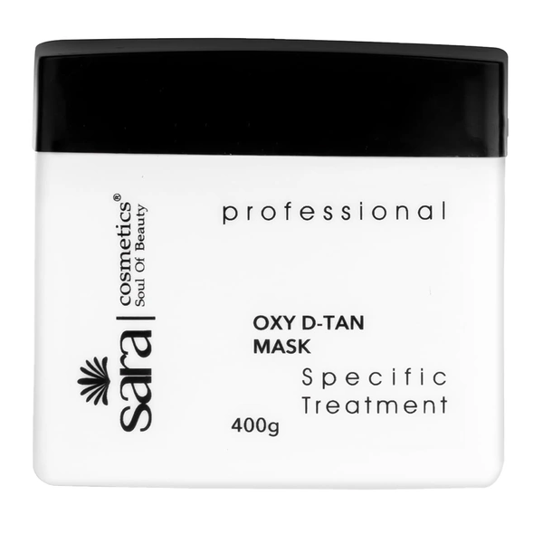 Sara SARA Professional Oxy D-TAN Mask | Oxygen-Infused Tan Removal Cream | Skin Brightening Treatment | With Natural Ingredients | 400g