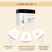 Sara SARA Professional Oxy D-TAN Mask | Oxygen-Infused Tan Removal Cream | Skin Brightening Treatment | With Natural Ingredients | 400g