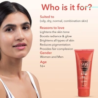Sara SARA Radiance D-TAN' Mask | Effective Tan Removal Face Mask | Even Tone Skin | Anti-Blemish | Tan-Free Skin | 100g