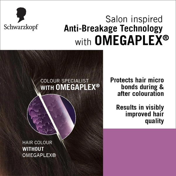 Schwarzkopf Colour Specialist 3.0 Imperial Brown Permanent Hair Colour 100ml with Omegaplex & Hyaluronic Acid | 100% Grey Coverage | Anti-Breakage Care | Nourished Shine