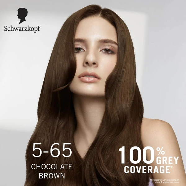 Schwarzkopf Colour Specialist 5.65 Chocolate Brown Permanent Hair Colour 100ml with Omegaplex & Hyaluronic Acid | Anti-Breakage | 100% Grey Coverage | Nourished Shine