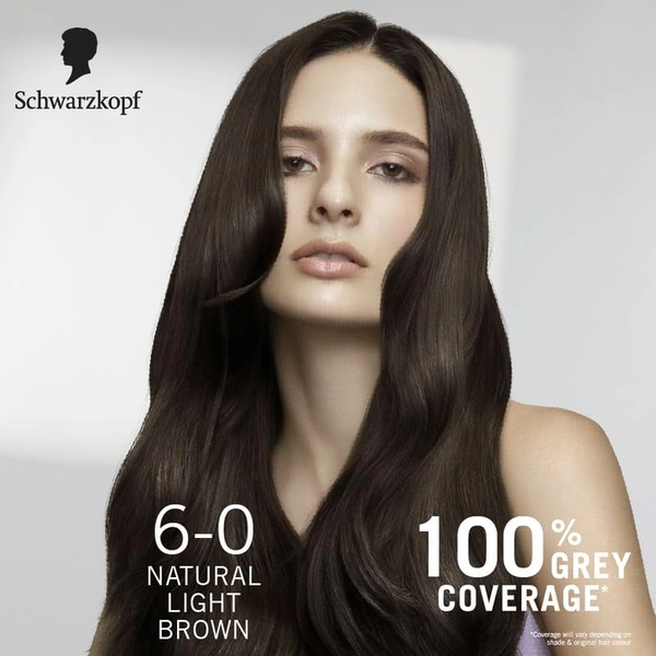 Schwarzkopf Colour Specialist 6.00 Natural Light Brown Permanent Hair Colour 100ml with Omegaplex & Hyaluronic Acid | Anti-Breakage | 100% Grey Coverage | Nourished Shine