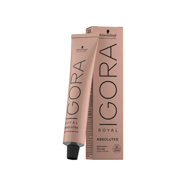 Schwarzkopf Igora Royal Absolutes Permanent Color Creme (4-60 Medium Brown Chocolate Natural), 60ml | Professional Hair Color | 100% Gray Coverage & Pro-Age Care Formula
