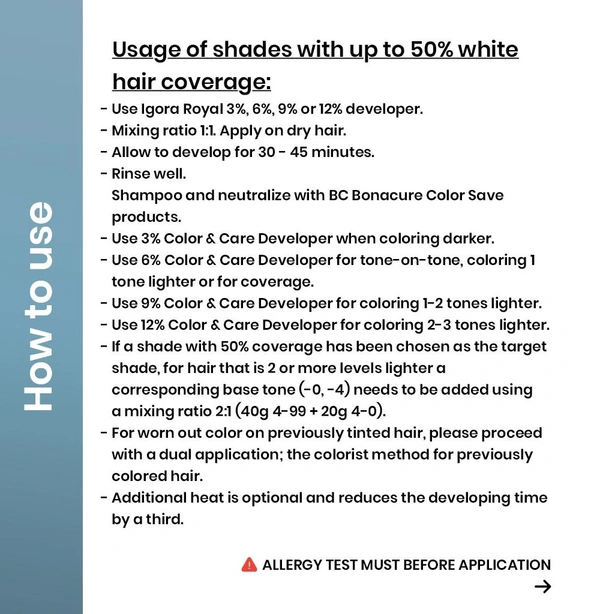 Schwarzkopf Igora Royal Highlifts 12-0 Special Blonde Natural Permanent Hair Color Tube 60ml for Cool Blonde Shades| High Lift Formula with Bond Protection