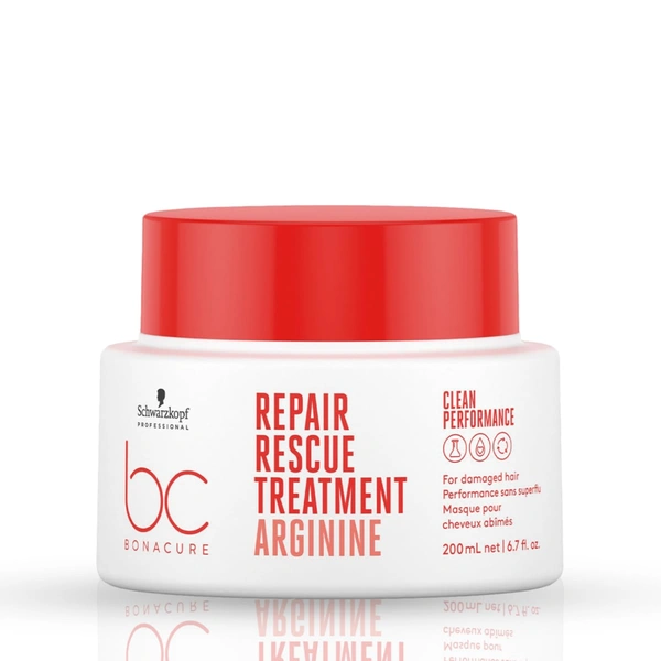 Schwarzkopf Professional Bonacure Repair Rescue Treatment with Arginine | for Stronger, Healthier Hair | Repair Damaged Hair | Soft & Manageable | 200ml