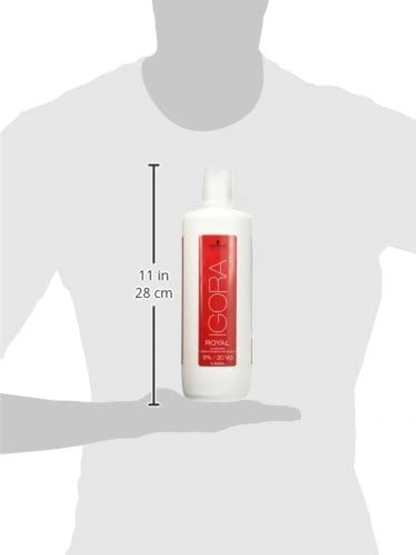 Schwarzkopf Professional Developer 6% 20 Vol 1000ml for Igora Royal| Ideal for Vibrant & Long-Lasting Color | Optimal Lift & Even Results | Salon-Quality Hair Coloring | (Note:By Including Additional Weight charge of Product is 49/-)